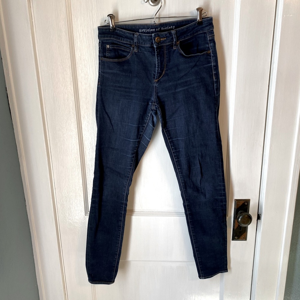 Dark wash Articles of Society skinny jeans